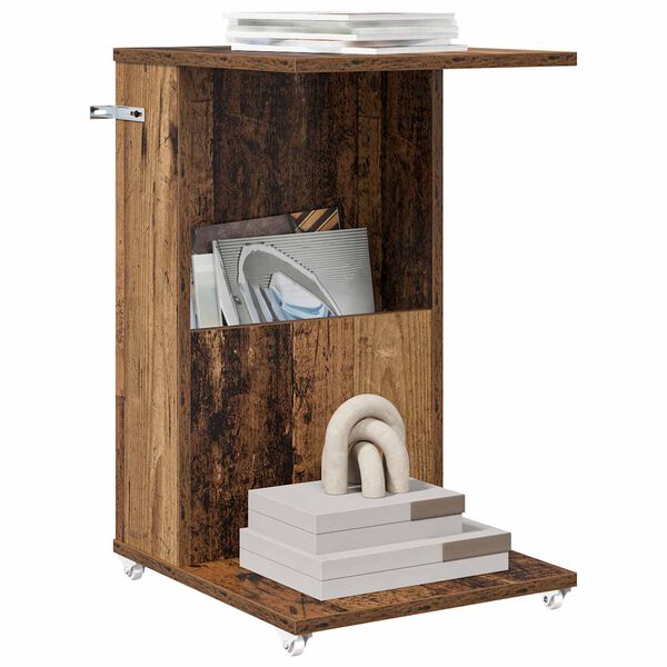 vidaXL Table d'appoint Bois ancien 40 x 35 x 60 cm Bois d'ing&eacute;nierie