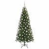 vidaXL Sapin de No&euml;l artificiel avec 300 LED Vert 180 cm PE et PVC