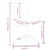 vidaXL Chaises pivotantes &agrave; manger lot de 6 gris clair PP