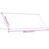 vidaXL Auvent r&eacute;tractable anthracite 400x150 m tissu et acier