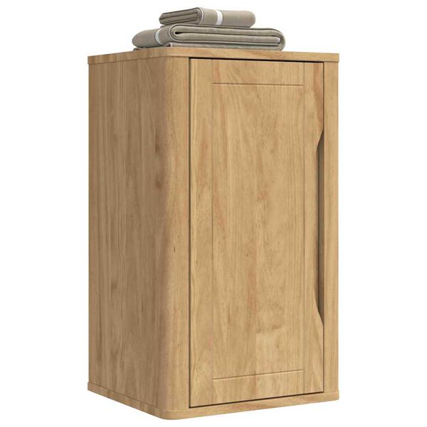 vidaXL Armoire murale de salle de bain avec &eacute;tag&egrave;re FLORO Cire marron