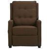vidaXL Fauteuil de massage Marron fonc&eacute; Tissu