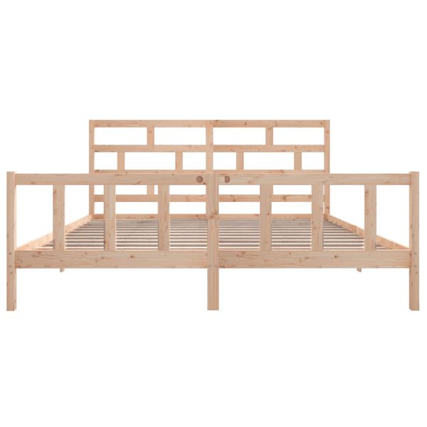 vidaXL Cadre de lit sans matelas bois de pin massif