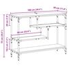 vidaXL Table console Bois ancien 100 x 30 x 75 cm Bois d'ing&eacute;nierie