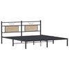 vidaXL Cadre de lit sans matelas ch&ecirc;ne sonoma 183x203 cm