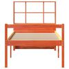 vidaXL Lit biblioth&egrave;que sans matelas cire marron 75x190 cm bois massif