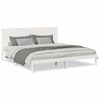 vidaXL Cadre de lit extra long sans matelas 200x210 cm bois massif