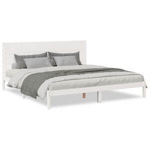vidaXL Cadre de lit extra long sans matelas 200x210 cm bois massif