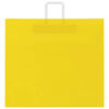 vidaXL Sacs en papier 50 pcs avec poign&eacute;es jaune 54x15x49 cm