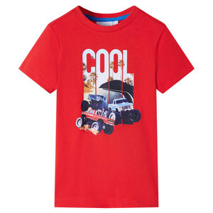 T-shirt pour enfants rouge 92