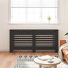 vidaXL Cache-radiateur noir 172x19x81,5 cm MDF
