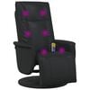 vidaXL Fauteuil de massage inclinable Noir 71 x 90 x 105 cm