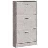 vidaXL Armoire &agrave; chaussures Gris b&eacute;ton 59x17x108 cm Bois d'ing&eacute;nierie