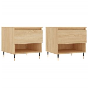 vidaXL Tables basses 2 pcs ch&ecirc;ne sonoma 50x46x50 cm bois d'ing&eacute;nierie