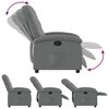 vidaXL Fauteuil inclinable en tissu gris foncé
