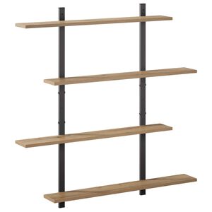 vidaXL &Eacute;tag&egrave;re Murale Ch&ecirc;ne artisanal 100 x 13,5 x 101 cm