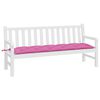 vidaXL Coussin de banc de jardin rose 180x50x7 cm tissu oxford