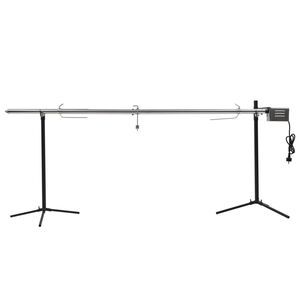vidaXL Gril de barbecue automatique avec moteur Inox 207x45x81 cm