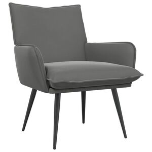 vidaXL Fauteuil Gris fonc&eacute; Velours