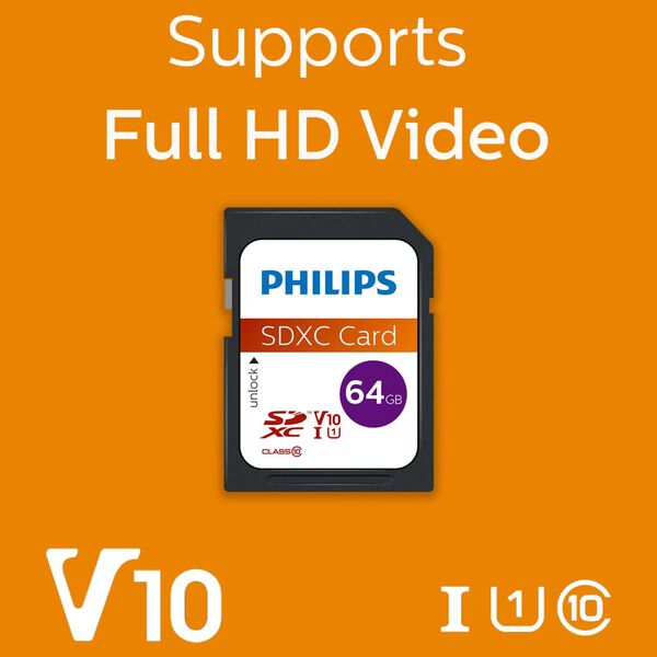 Philips Carte m&eacute;moire SDXC 64 Go UHS-I U1 V10