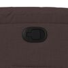 vidaXL Fauteuil inclinable Marron fonc&eacute; Tissu