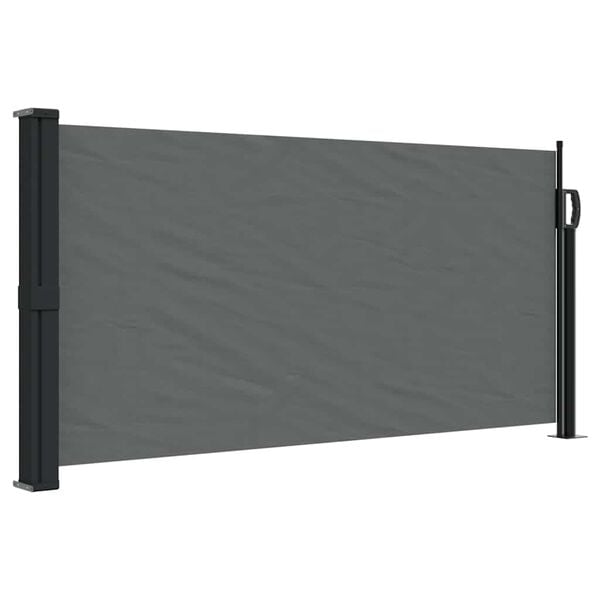 vidaXL Store lat&eacute;ral r&eacute;tractable Anthracite 100x300 cm