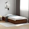 vidaXL Cadre de lit sans matelas ch&ecirc;ne marron 90x190 cm