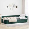 vidaXL Cadre de lit d'angle Vert fonc&eacute; 100 cm x 200 cm