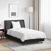 vidaXL Duvet d'&eacute;t&eacute; simple avec oreiller 2 pcs Blanc Microfibre