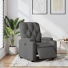 vidaXL Fauteuil inclinable &eacute;lectrique Gris fonc&eacute; Tissu