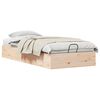 vidaXL Cadre de lit ottoman avec rangement Naturel 70 x 190 cm