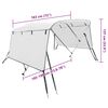 vidaXL Toit bimini à 3 arceaux parois latérales 183x(185-198)x137 cm