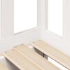 vidaXL Lit de jour avec gigogne et tiroirs sans matelas blanc 80x200cm