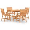 vidaXL Ensemble &agrave; manger de jardin 5 pcs Bois d'acacia solide