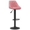 vidaXL Tabourets de bar lot de 2 rose velours