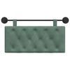 vidaXL T&ecirc;te de lit suspendue Vert Mer 100 x 55 x 7 cm Velours