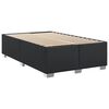 vidaXL Sommier &agrave; lattes de lit avec matelas noir 120x190 cm similicuir