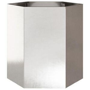 vidaXL Jardini&egrave;re hexagone 46x40x45 cm acier inoxydable