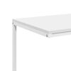 vidaXL Table d'appoint Blanc 55x35x66 cm Bois d'ing&eacute;nierie