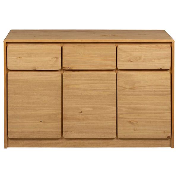 vidaXL Buffet SAUDA chêne 114x43x75,5 cm bois massif de pin