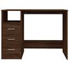 vidaXL Bureau avec tiroirs Chêne marron 102x50x76 cm Bois d'ingénierie