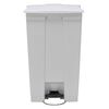 Rubbermaid Poubelle &agrave; p&eacute;dale classique 87 L Blanc