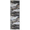 vidaXL Coureur de Tapis LESAKA Noir et Or 80 x 100 cm Velours diamant