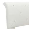 vidaXL Cadre de lit sans matelas blanc similicuir 140x200 cm
