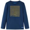 T-shirt enfants manches longues bleu marine 140