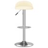 vidaXL Tabouret de bar Cr&egrave;me Similicuir