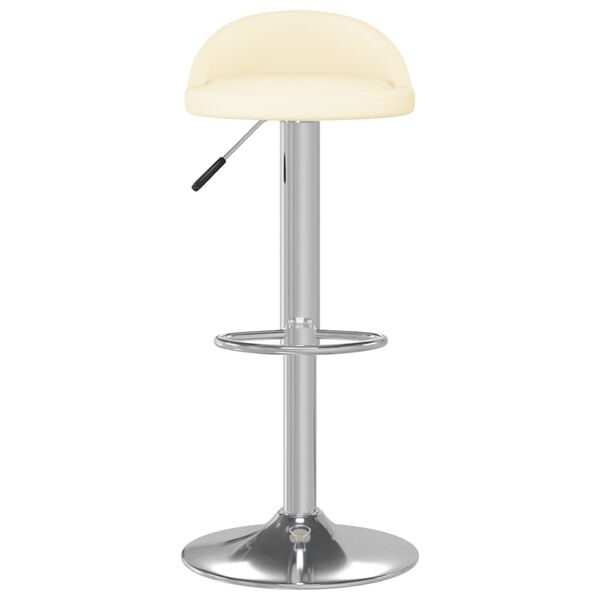 vidaXL Tabouret de bar Cr&egrave;me Similicuir