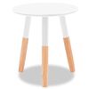 vidaXL Ensemble de tables d'appoint 2 pcs Bois de pin massif Blanc