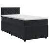 vidaXL Lit boxspring avec matelas Gris clair 90 x 190 cm Velours