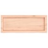 vidaXL Comptoir de salle de bain 80x30x(2-4) cm bois massif non trait&eacute;